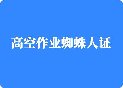 大鸡沟操美女那个逼高空作业蜘蛛人证